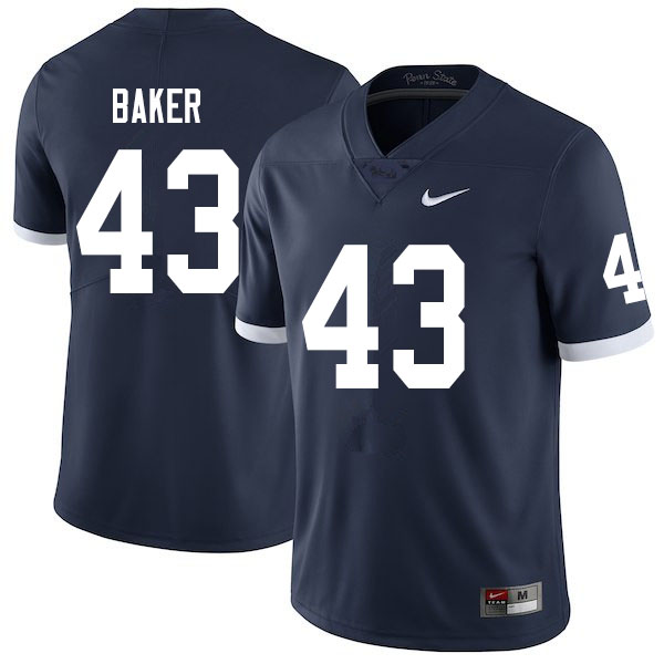 Men #43 Trevor Baker Penn State Nittany Lions College Throwback Football Jerseys Sale-Navy